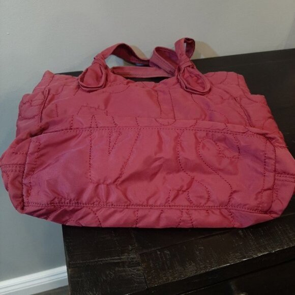 Marc by Marc Jacobs Fuchsia Pink Nylon Tate Tote Quilted Shopper Bag - Picture 11 of 15
